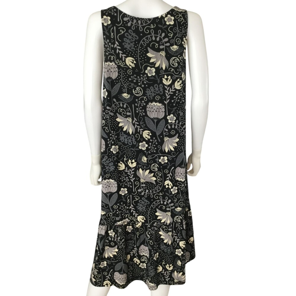 Gudrun Sjoden Shirt Dress sz M Floral Paisley Organic Pockets BOHO Lagenlook NEW - Picture 7 of 14